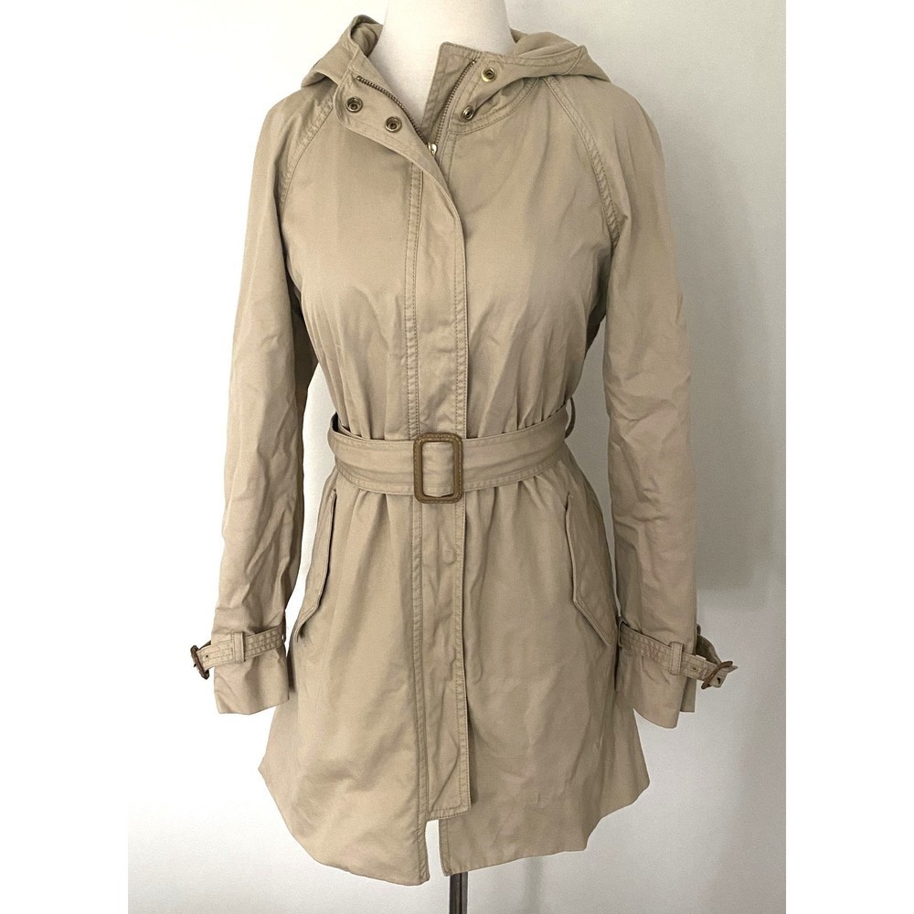 J. Crew Tan Trench Coat